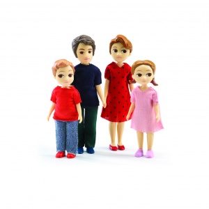 Figurki, lalki do domku, rodzina Tomasa i Marion - Djeco