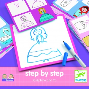 Nauka rysowania krok po kroku, Eduludo, księżniczki - Djeco,