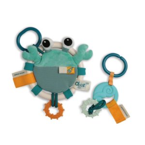 Krab Shelly, zestaw z gryzakiem, zabawka sensoryczna STEM Dolce Toys ,