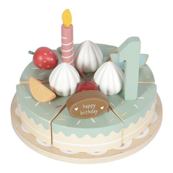 torcik tort urodzinowy drewniany Little Dutch