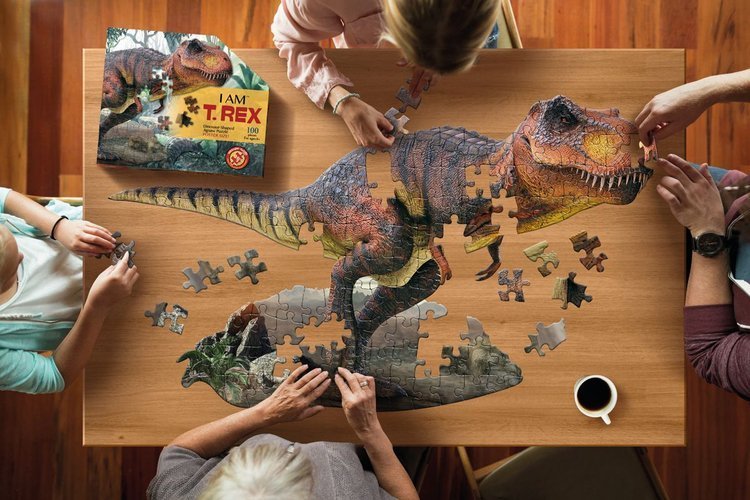 puzzle konturowe t-rex 100 elementów Madd Capp