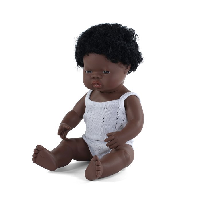 lalka chłopiec Afrykańczyk Miniland 38 cm