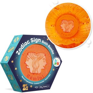 Duża kula do kąpieli, 250 g, znak zodiaku, bliźnięta - Zimpli