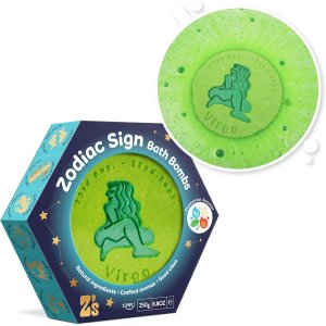 Duża kula do kąpieli, 250 g, znak zodiaku, panna - Zimpli