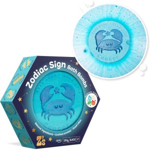 Duża kula do kąpieli, 250 g, znak zodiaku, rak - Zimpli