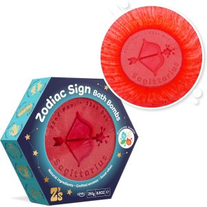 Duża kula do kąpieli, 250 g, znak zodiaku, strzelec - Zimpli
