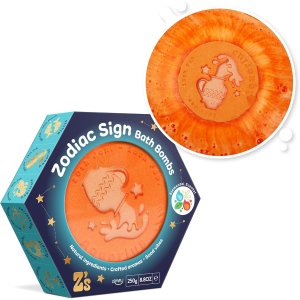 Duża kula do kąpieli, 250 g, znak zodiaku, wodnik - Zimpli