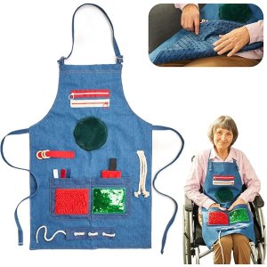 Fartuch sensoryczny, antystresowy, koc dla osób cierpiących na demencję