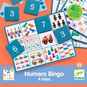 Gra edukacyjna, Bingo, 4w1 - Djeco