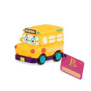 Mini autko z napędem, żółty szkolny autobus - B.toys