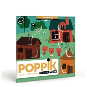 Naklejki, Bajkowe Opowieści, Trzy małe świnki - Poppik