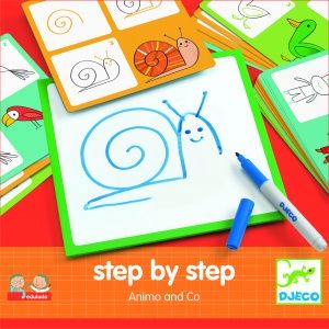 Nauka rysowania krok po kroku, Eduludo, zwierzątka - Djeco