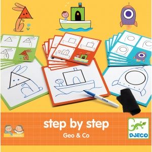 Nauka rysowania krok po kroku, Eduludo, geo - Djeco