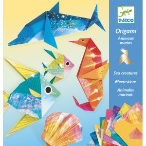 Origami Morskie zwierzęta (metaliczne) - Djeco