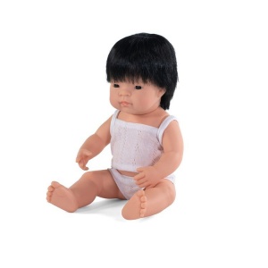 Pachnąca lalka, chłopiec, Azjata, 38 cm - Miniland,