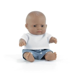 Pachnąca lalka, chłopiec, Latynos, 21 cm - Miniland