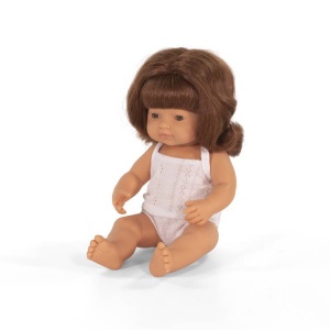 Pachnąca lalka, dziewczynka, Europejka, rude włosy, 38 cm - Miniland,