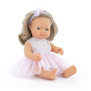 Pachnąca lalka, dziewczynka, Europejka, ciemny blond, 38 cm - Miniland