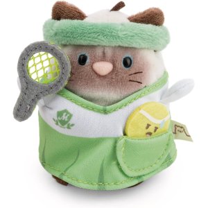 Przytulanka kot syjamski Siamy w stroju tenisowym, Mymochi, 8 cm - Nici