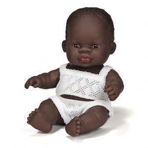 Pachnąca lalka, chłopiec, Afrykańczyk, 21 cm - Miniland,