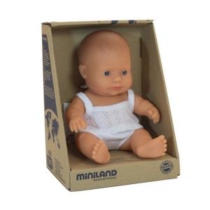 Pachnąca lalka, chłopiec, Europejczyk, 21 cm - Miniland,