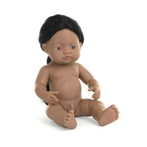 Pachnąca lalka, chłopiec, Rdzenny Amerykanin, 38 cm - Miniland