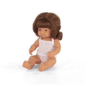 Pachnąca lalka, dziewczynka, Europejka, rude włosy, 38 cm - Miniland