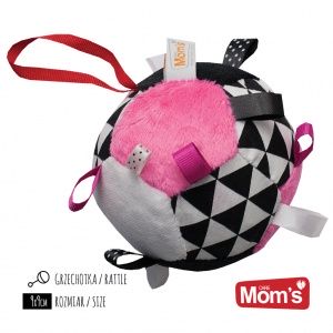 Piłka, piłeczka Mom's Care, różowa - Hencz