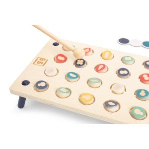 Przebijanka kształty i kolory, zręcznościowa gra drewniana XL - BS Toys