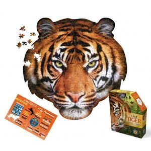 Puzzle konturowe, 550 el., tygrys - Madd Capp,