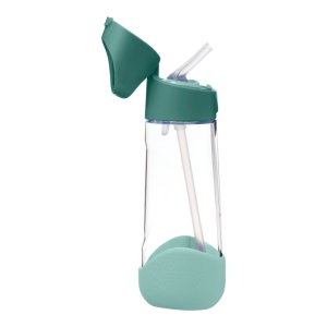Tritanowa butelka ze słomką, 600 ml, emerald forest - B.box