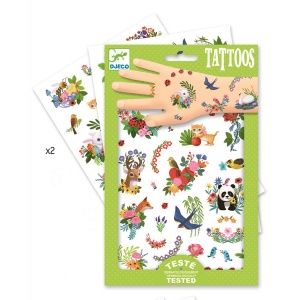 Tatuaże Wesoła Wiosna, zwierzęta i rośliny - Djeco