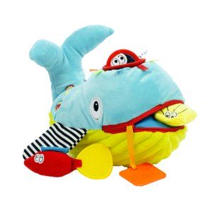 Wieloryb Walli, miękka zabawka sensoryczna STEM - Dolce Toys