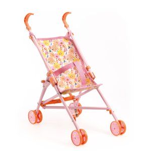 Wózek spacerowy dla lalek, Pomea, kwiaty - Djeco