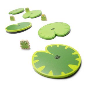 Zbieraj żabki, drewniana gra sensoryczna - BS Toys