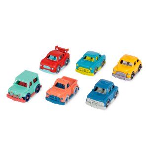Zestaw 6 małych autek Wonder Wheels - B.toys