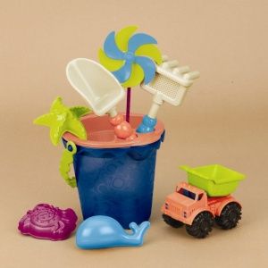 Zestaw akcesoriów do piasku (zest. niebieski) - B.toys