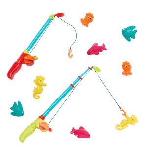 Zabawki do wody ŁOWIENIE RYBEK motoryka duża 2x wędka z magnesami B.Toys