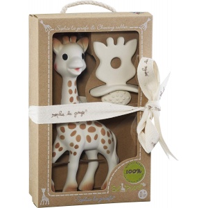 Żyrafa Sophie z gryzakiem, zestaw w pudełku, So\' Pure,