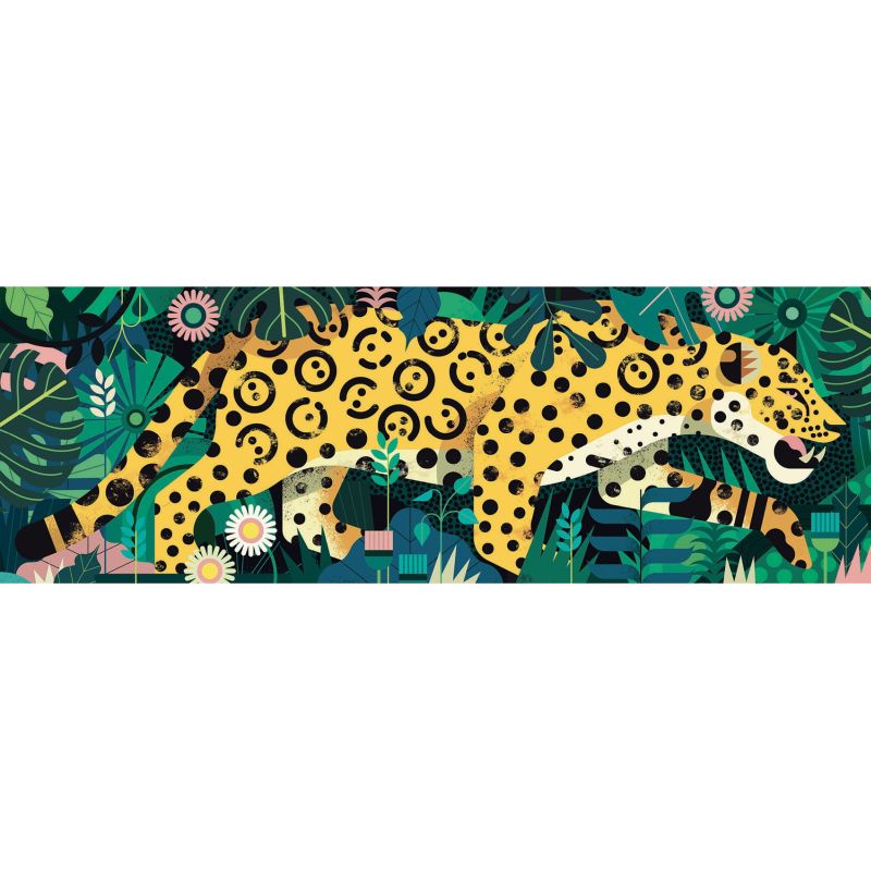 puzzle leopard 1000 elementów Djeco