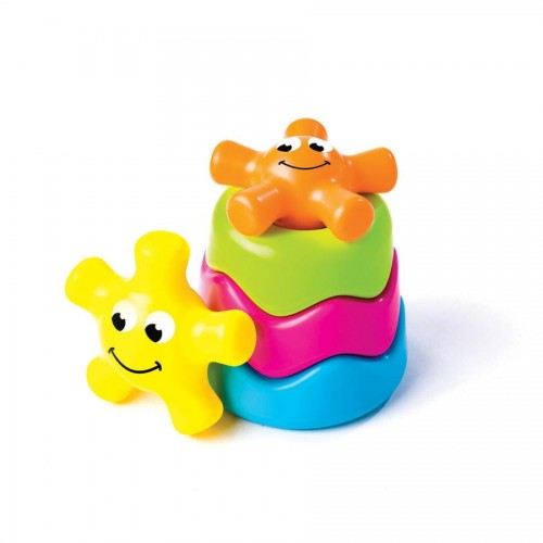 zabawka kąpielowa, piramida w wiaderku Fat Brain Toy